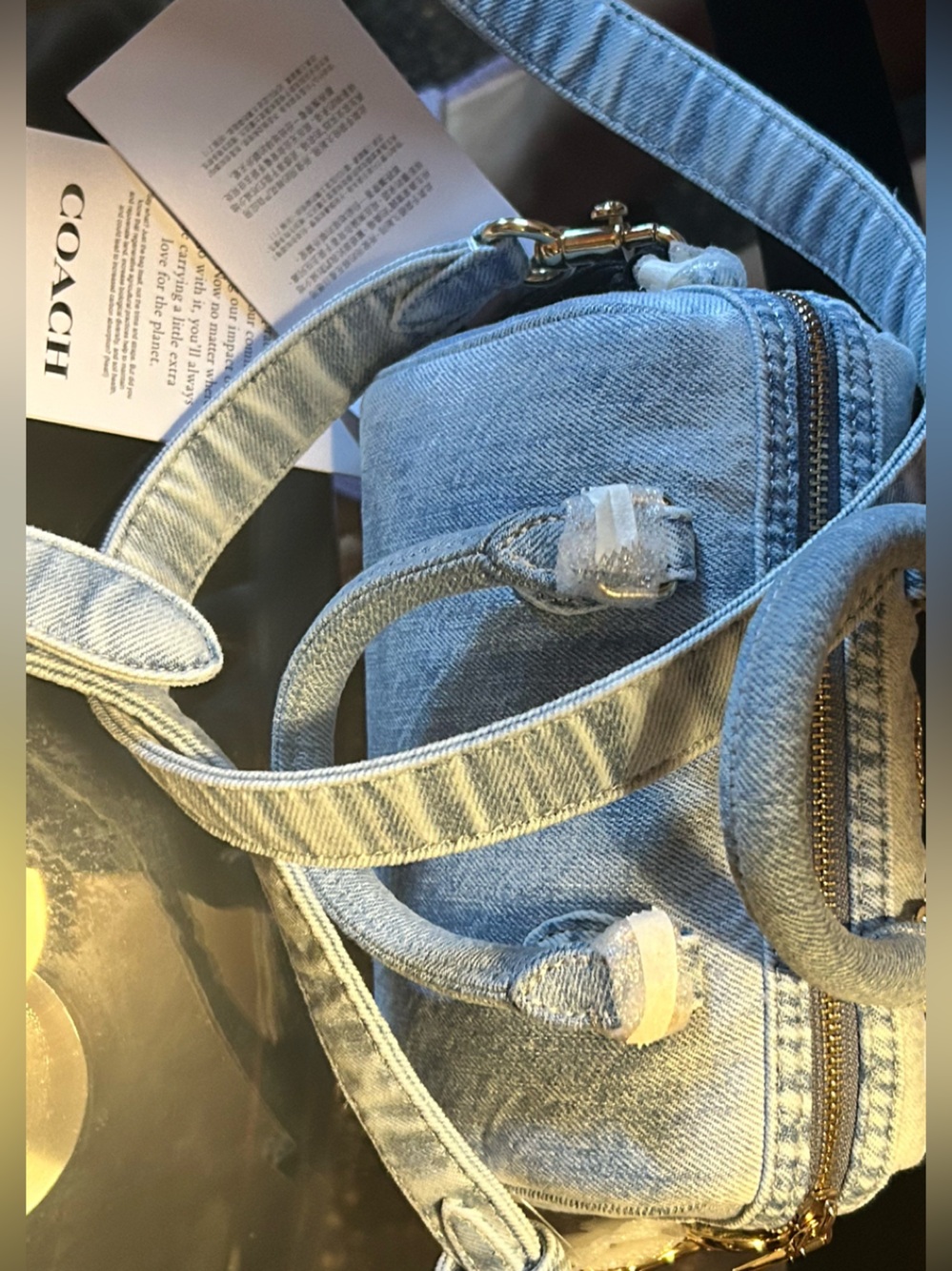 BNWT COACH LOVED DENIM MINI ROWAN - Picture 5 of 7